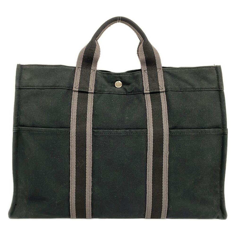 Hermès Fourre Tout Tote PM Tote Bag Black Gray